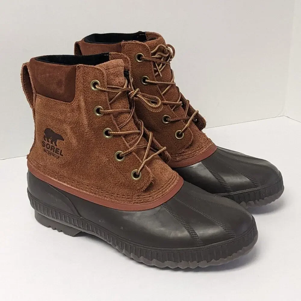 Sorel Cheyanne II Waterproof Winter Boots, Dark Amber, Men's 10 M